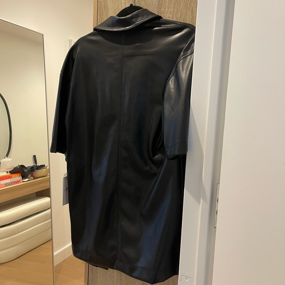 7 for all mankind leather top - Picture 3 of 4